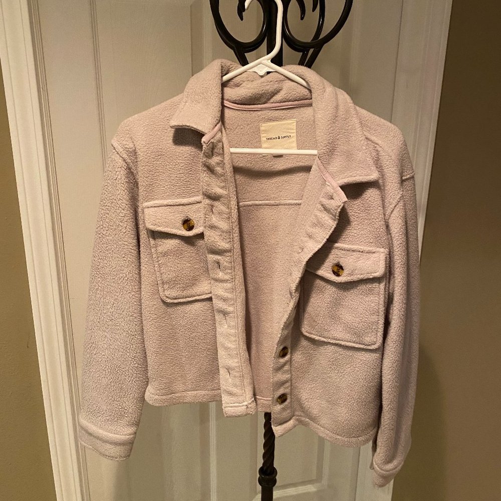 Fleece Button Up Jacket